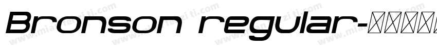 Bronson regular字体转换